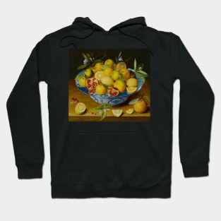 Still Life with Lemons, Oranges and a Pomegranate by Jacob van Hulsdonck Hoodie